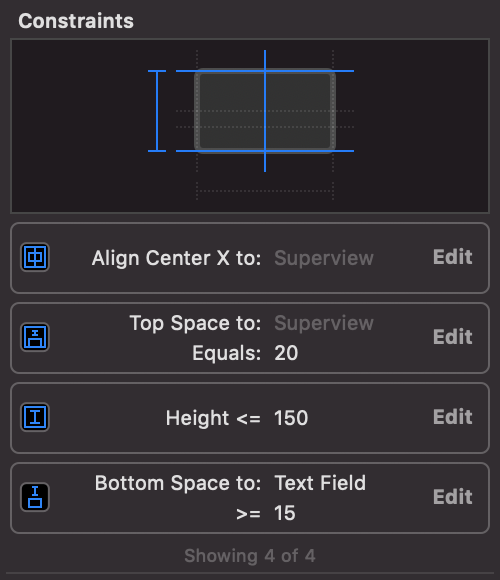 Constraints pre MacOS obrázok v Xcode - Vyvíjame MacOS aplikácie vo Swift