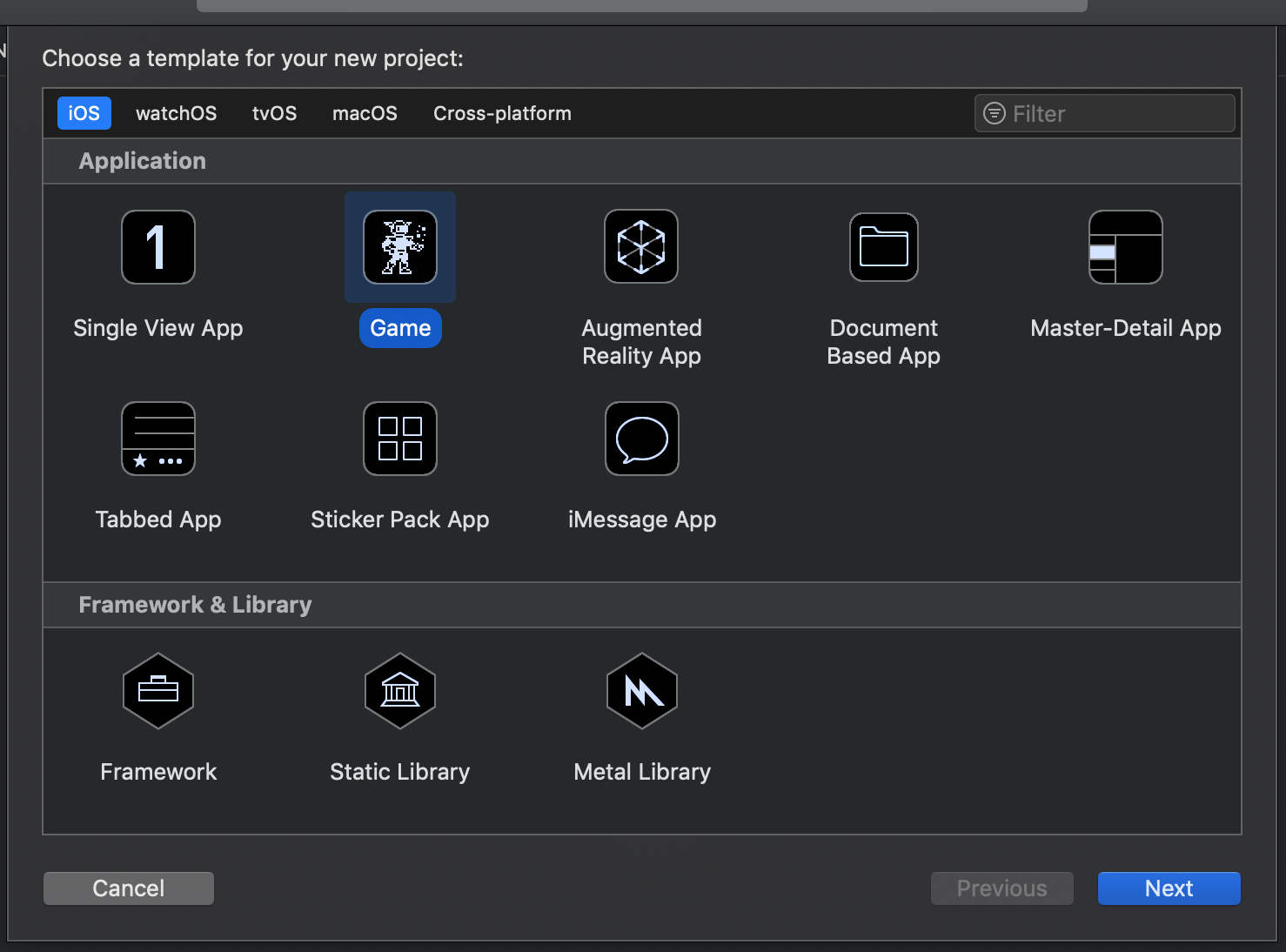 Template hry v Xcode - Tvorba iOS hier vo Swift