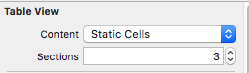 Nastavenie sekcií statického TableView v Xcode - Vyvíjame iOS aplikácia vo Swift
