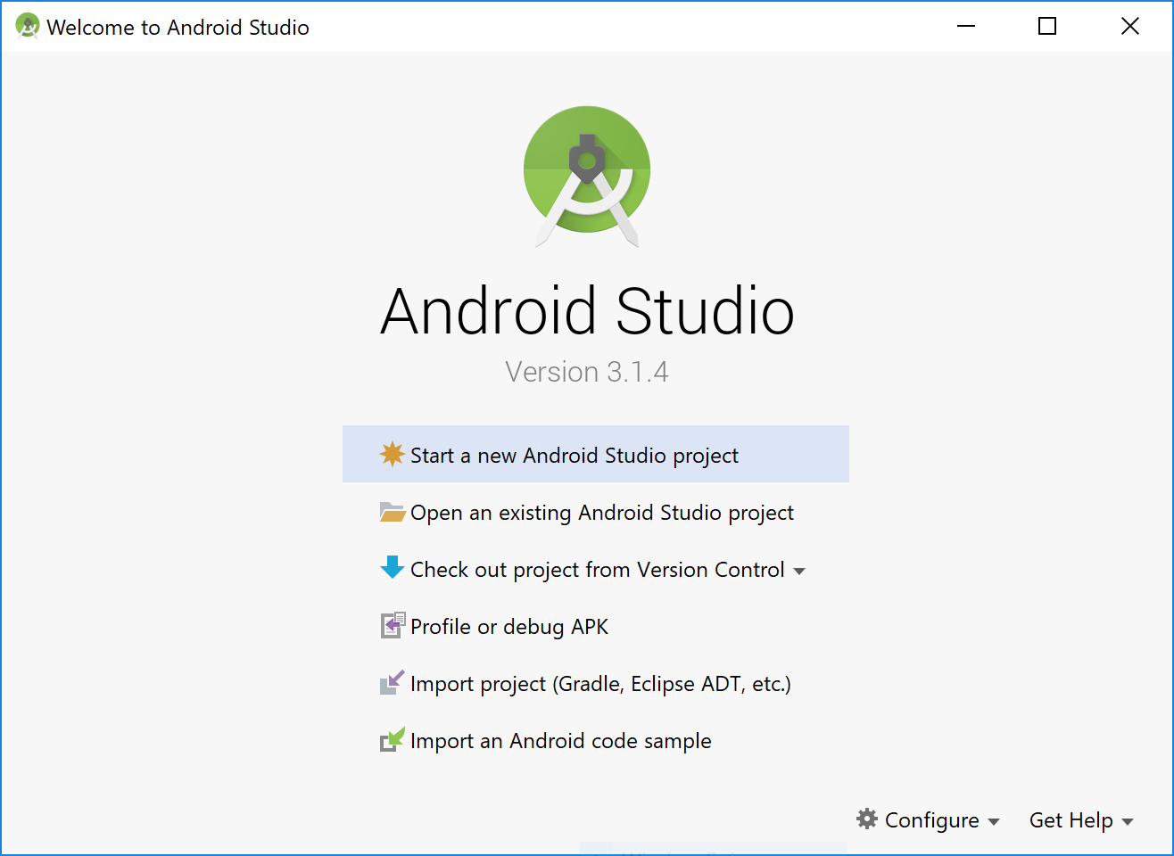 hlavné menu - Tvorba mobilných aplikácií pre Android v Kotlin