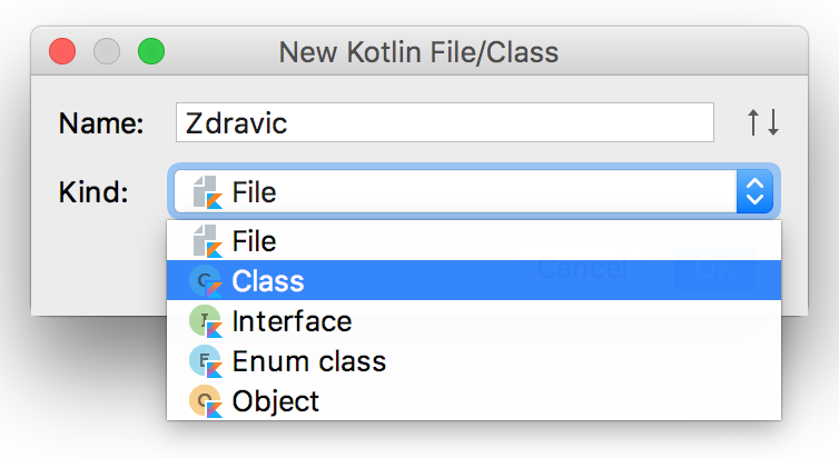 Názov novej triedy v Kotlin - Objektovo orientované programovanie v Kotlin