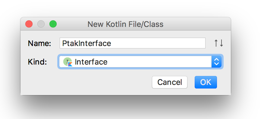 Nový interface v Kotlinu - Objektovo orientované programovanie v Kotlin