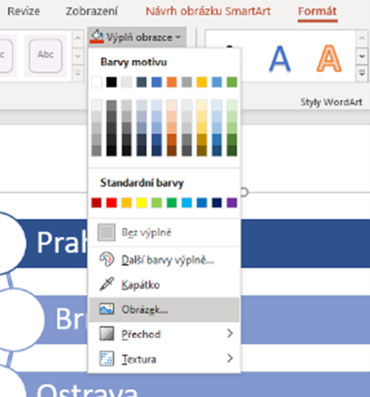 výplň obrázka - Základy Microsoft PowerPoint