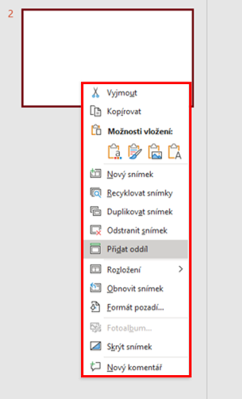 zobrazenie Minipaneli - Základy Microsoft PowerPoint