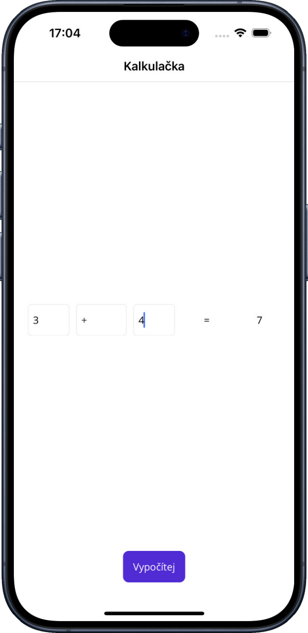 Kalkulačka na iOS vertikálne - .NET MAUI - Multiplatformné aplikácie v C# .NET - .NET MAUI - Multiplatformné aplikácie v C# .NET