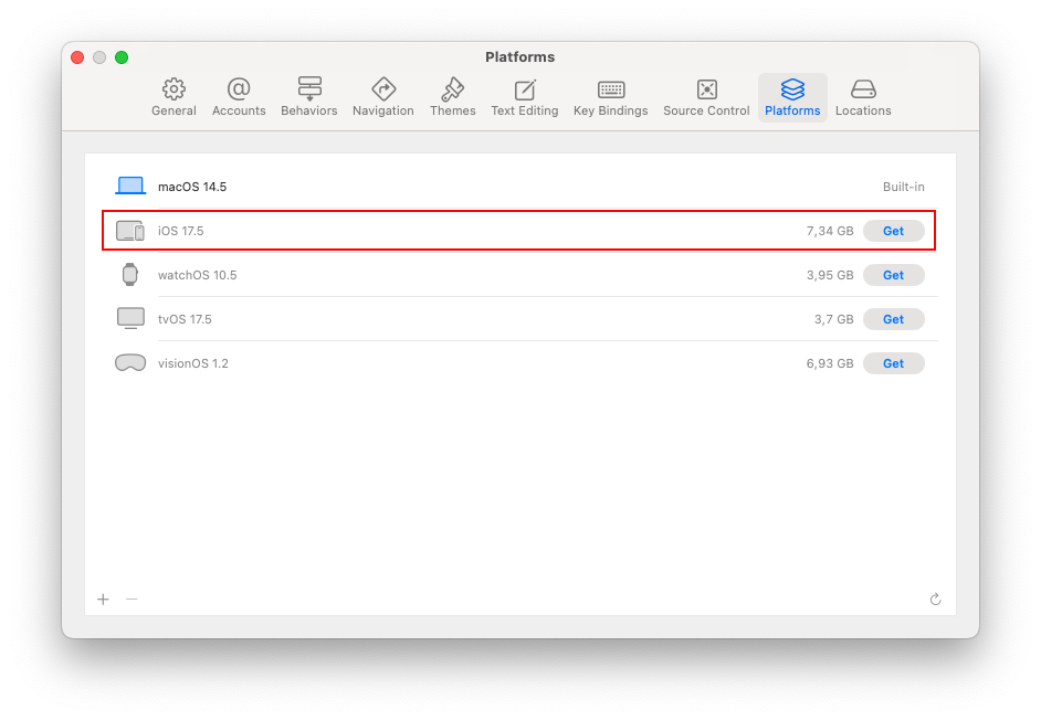 Získanie iOS simulátora v Xcode - .NET MAUI - Multiplatformné aplikácie v C# .NET - .NET MAUI - Multiplatformné aplikácie v C# .NET