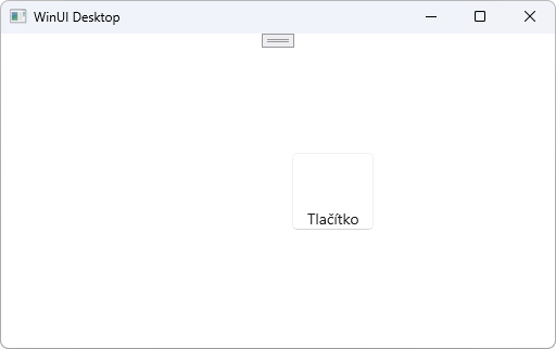 Tlačidlo s nastavenými okrajmi  - WinUI 3 - Okenné aplikácie v C# .NET - WinUI 3 - Okenné aplikácie v C# .NET