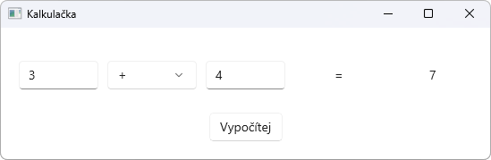 Výsledná kalkulačka vo WinUI 3 - WinUI 3 - Okenné aplikácie v C# .NET - WinUI 3 - Okenné aplikácie v C# .NET