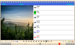 Stolný kalendár v C# .NET WPF