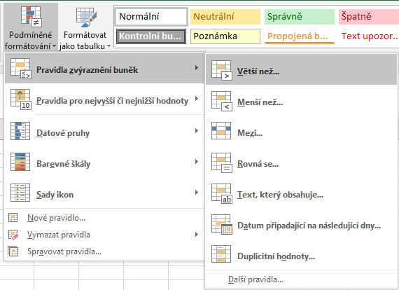 Základy Microsoft Excel