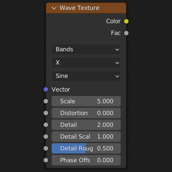 Wave Texture v Blendi