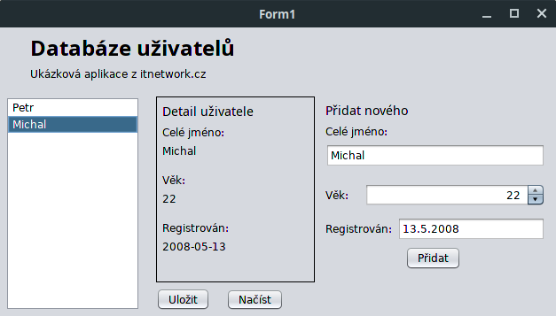 Formulár databázy používateľov v CSV - Súbory a práce s nimi v Kotlin