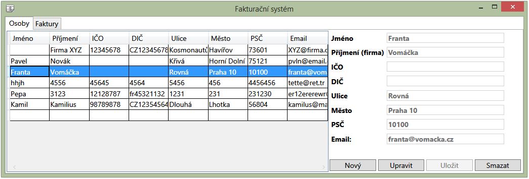 Fakturačný systém v C# .NET - Databázy v C# - ADO.NET - Databázy v C# - ADO.NET