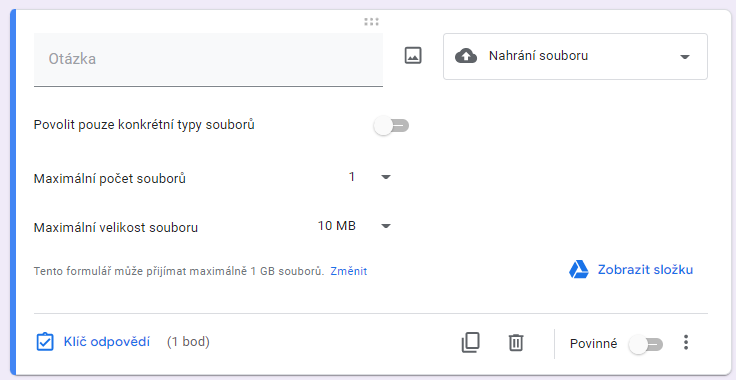 nahranie súboru - Základy - Google Formuláre (Forms)