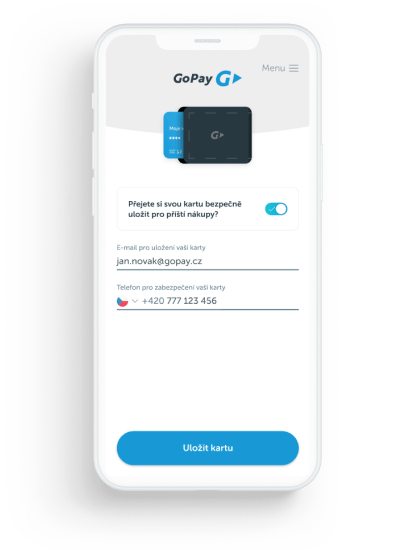 GoPay mobilná brána - Php e-commerce