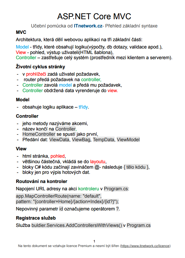 tahak_ASP_NET_Core_MVC_strana1 - Základy ASP.NET Core MVC - Základy ASP.NET Core MVC